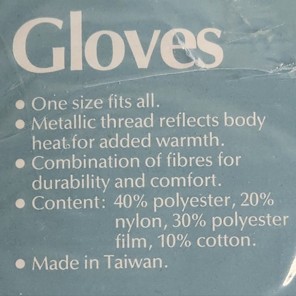 Eatons Silver Camping Gloves Liners - Picture 6 of 6